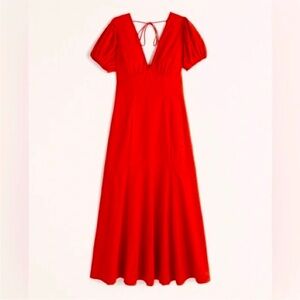 Abercrombie and Fitch poplin midi dress